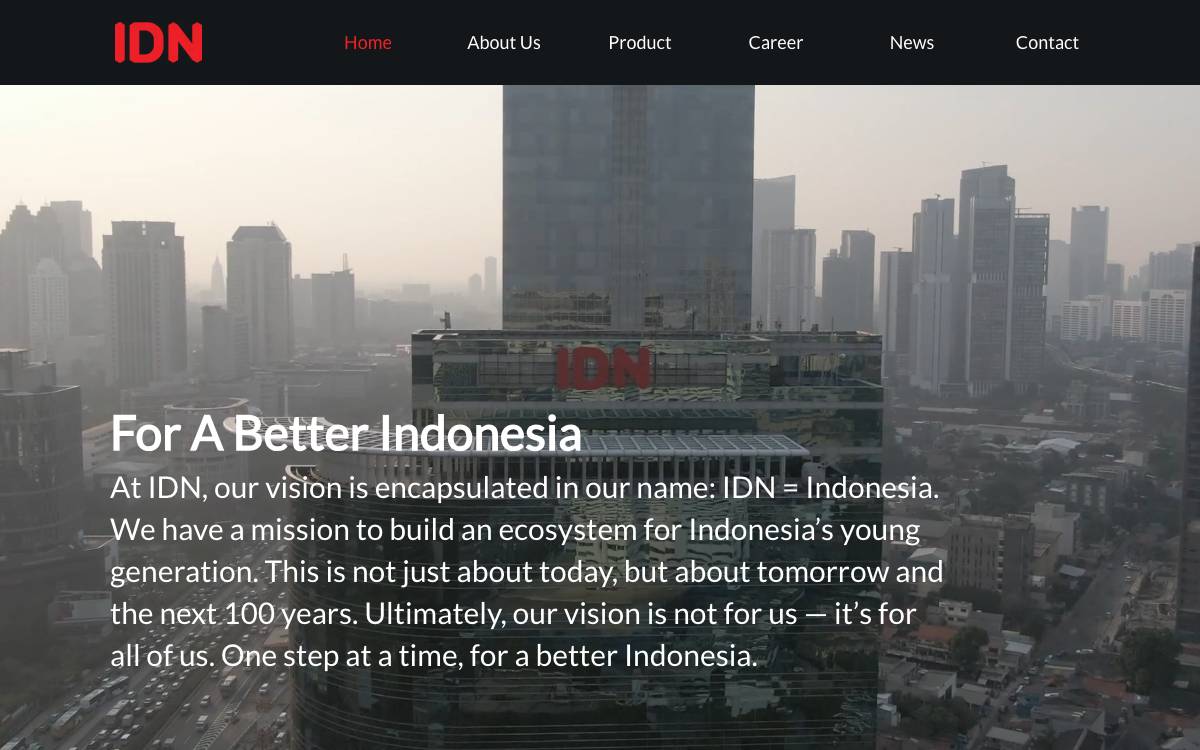 IDN Media website preview