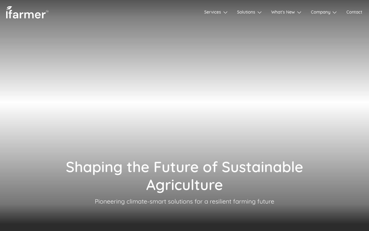 iFarmer website preview