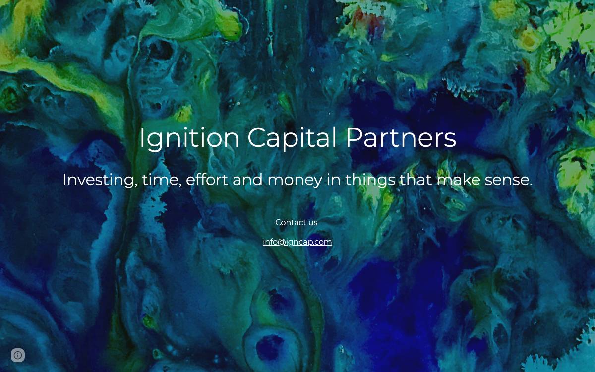 Ignition Capital website preview