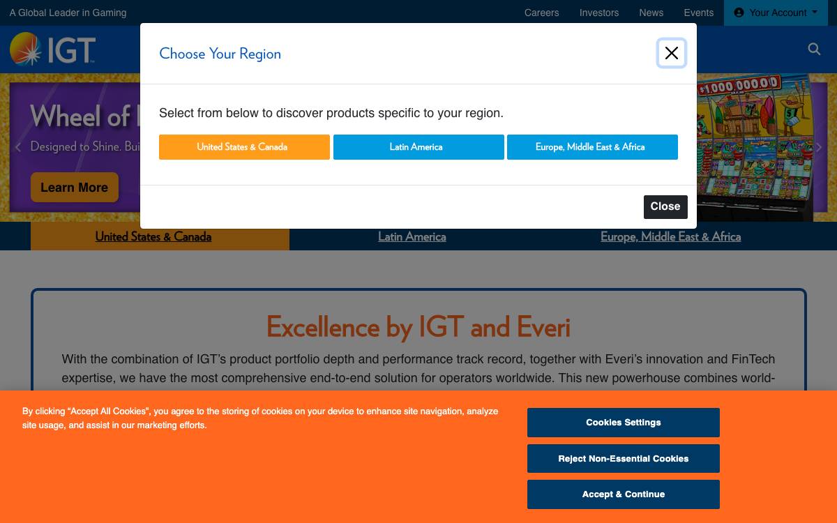 IGT website preview