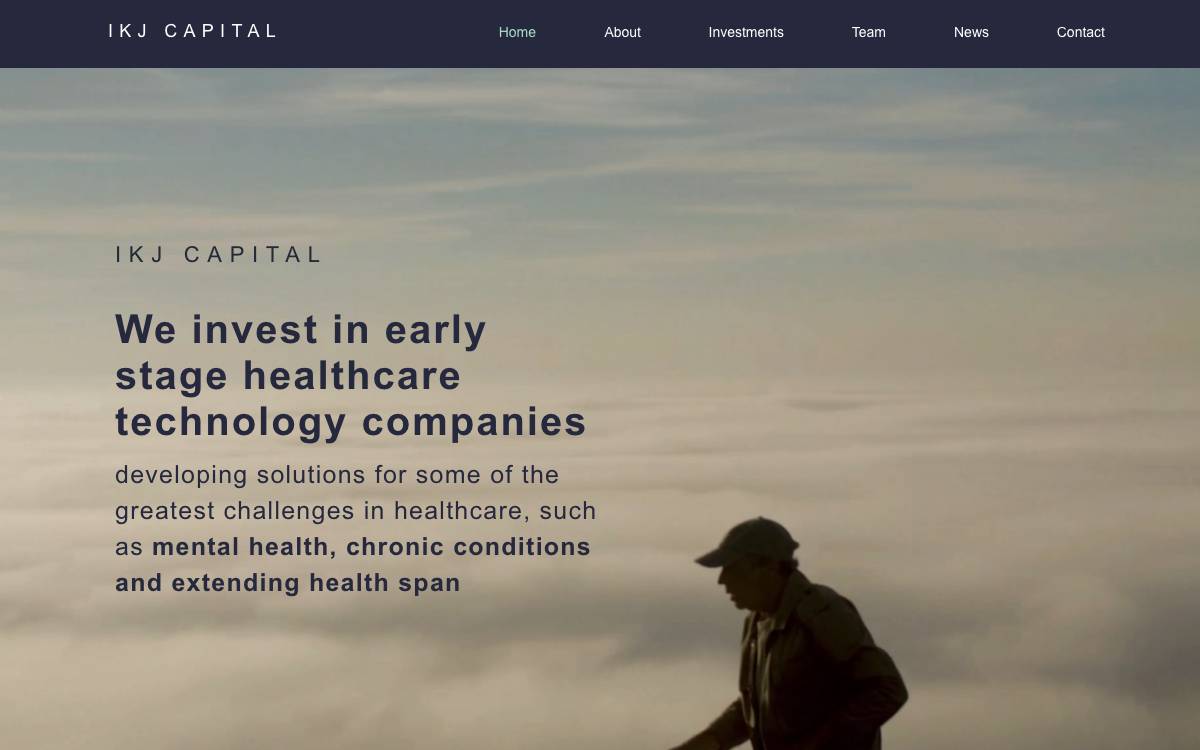 IKJ Capital website preview