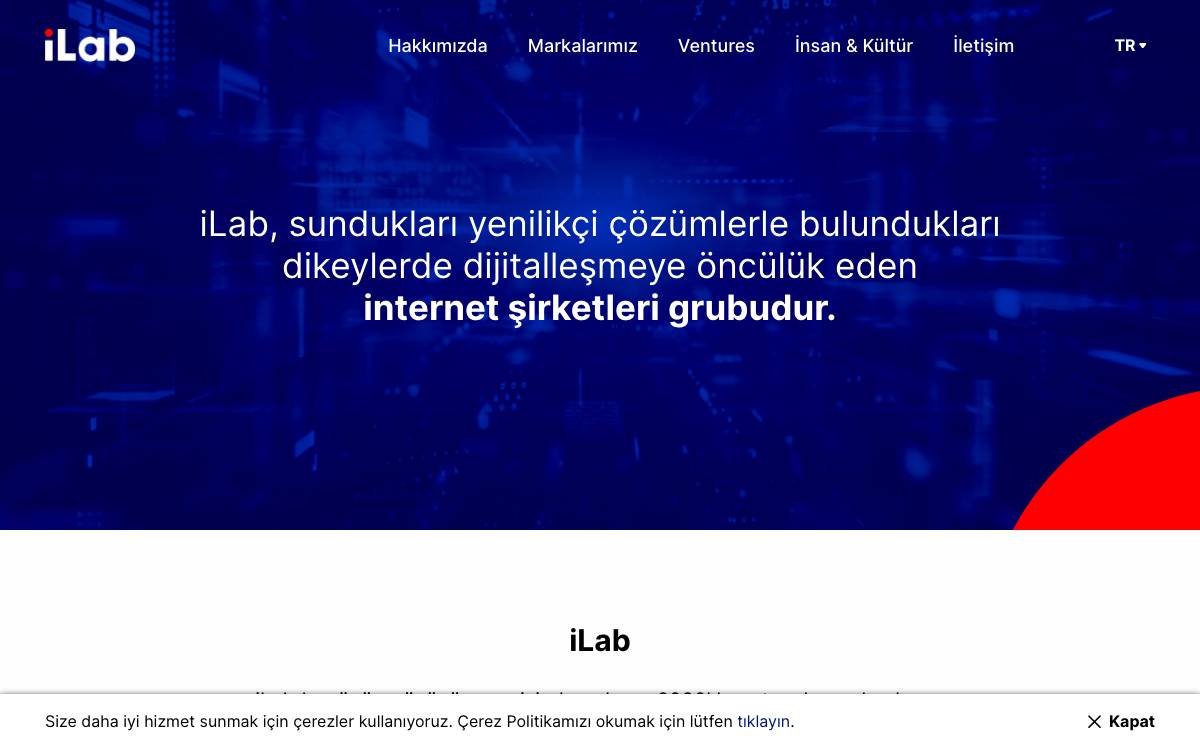 iLab website preview