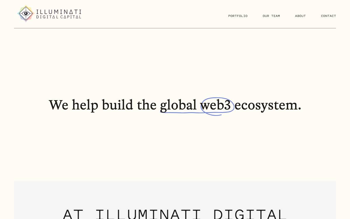 Illuminati Capital website preview