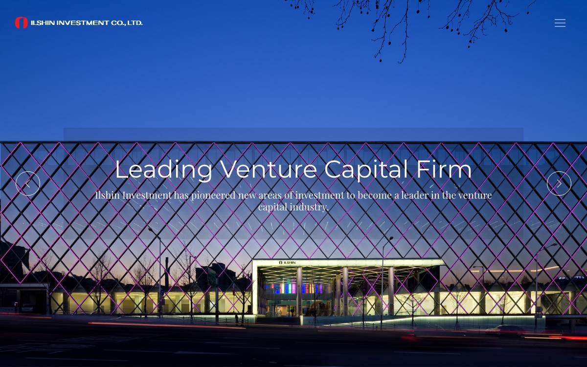 Ilshin Investment Co. Ltd. website preview