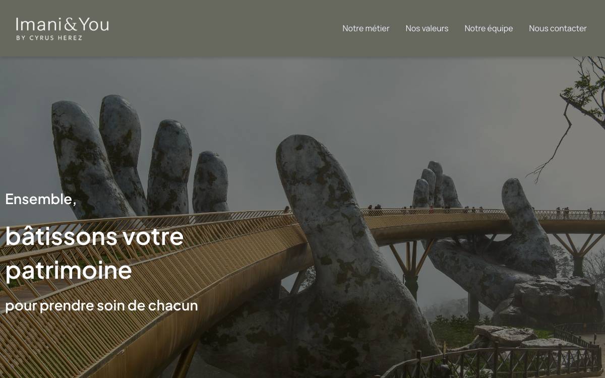 Imani & You website preview