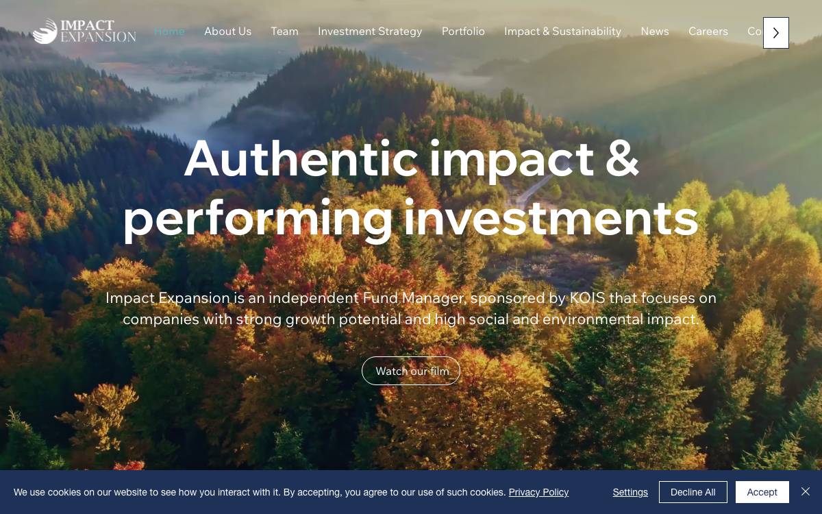 Impact Expansion Management Sarl website preview