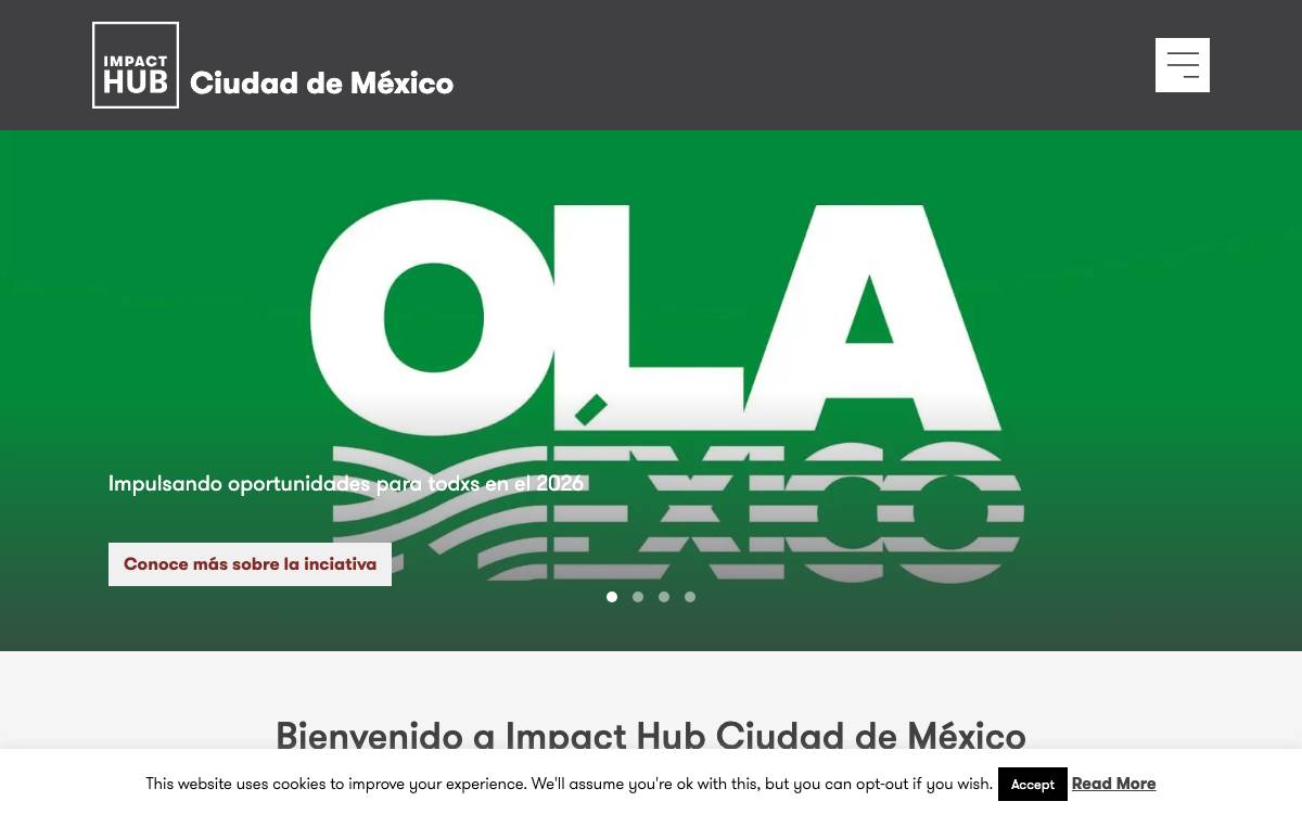 Impact Hub Mexico City website preview