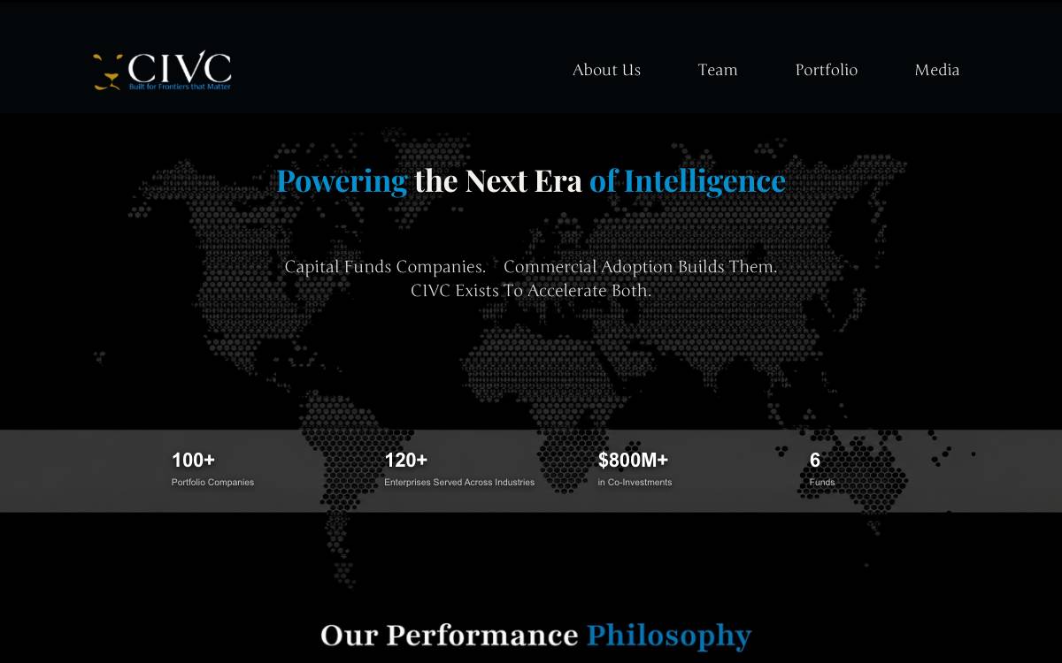 Impact Venture Capital website preview