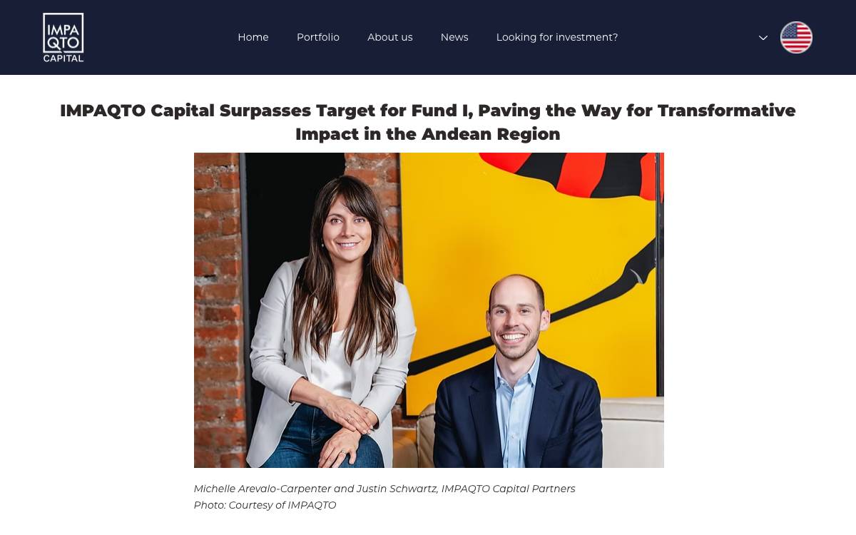 IMPAQTO Capital website preview