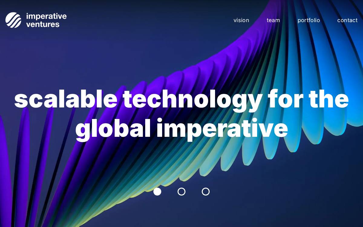 Imperative Ventures website preview