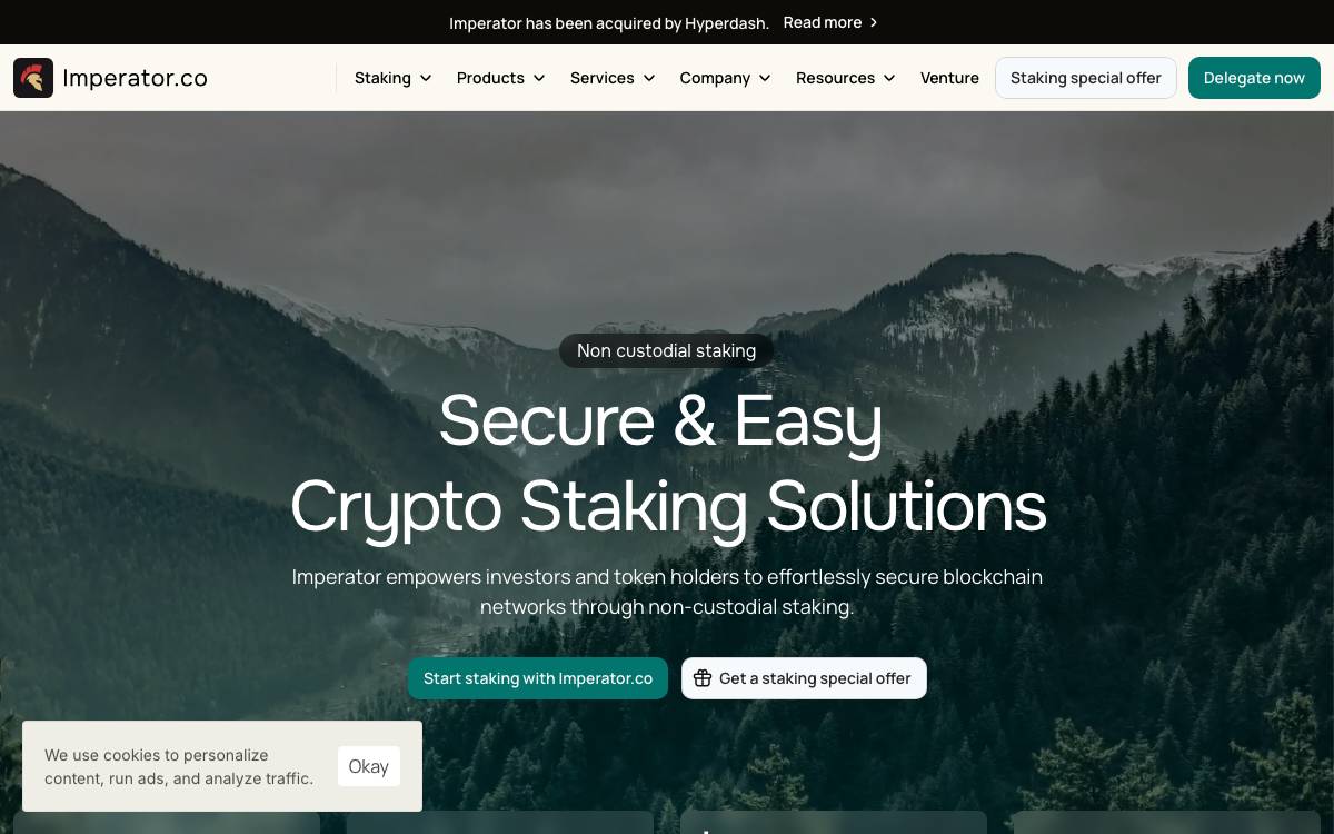 Imperator website preview