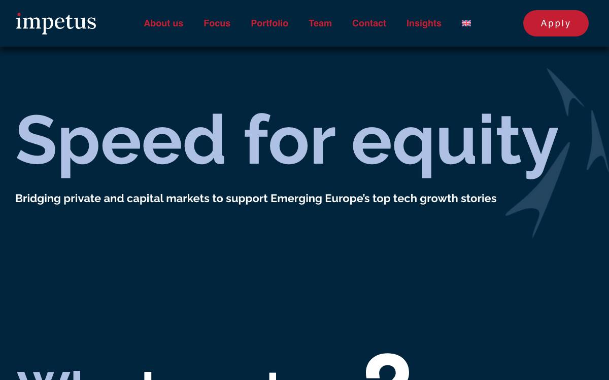 Impetus Capital website preview