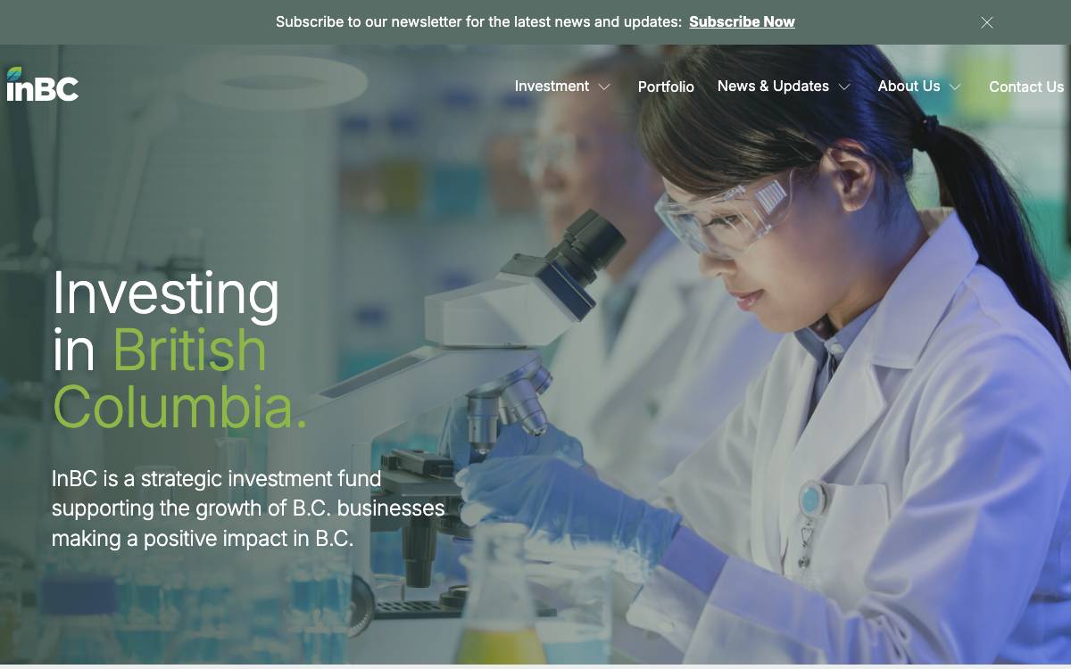 InBC Investment Corp. website preview