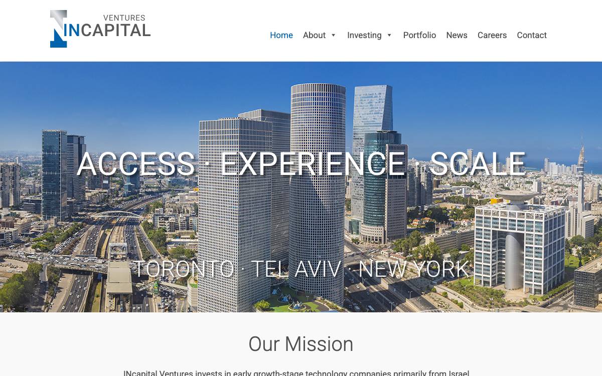 INcapital Ventures website preview