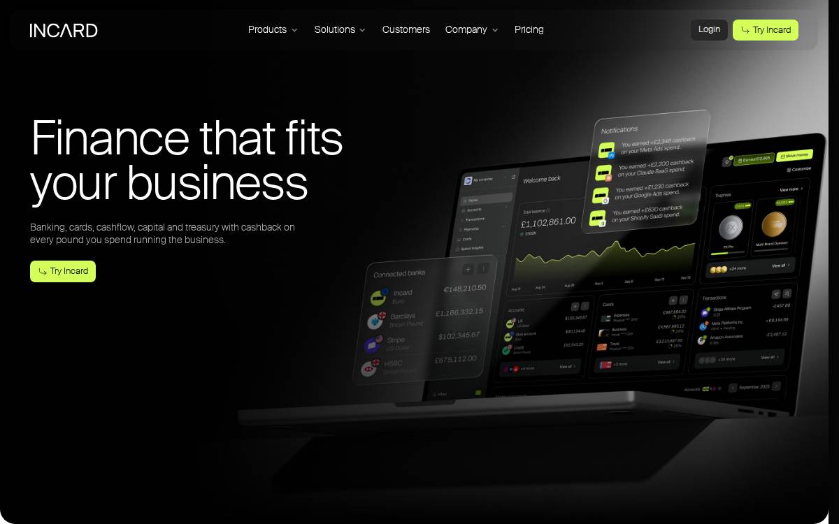 Incard website preview