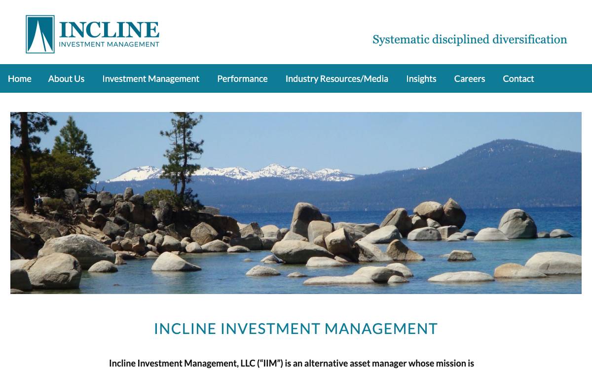 Incline Investment Management website preview