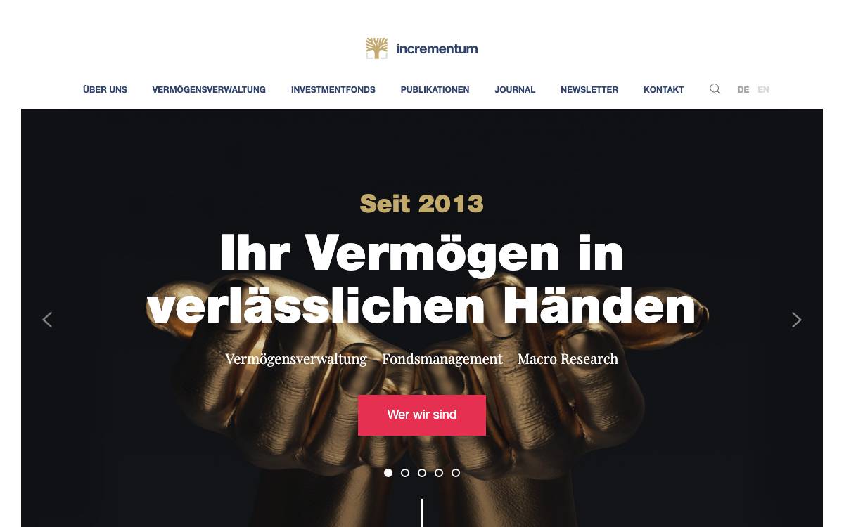 Incrementum AG website preview