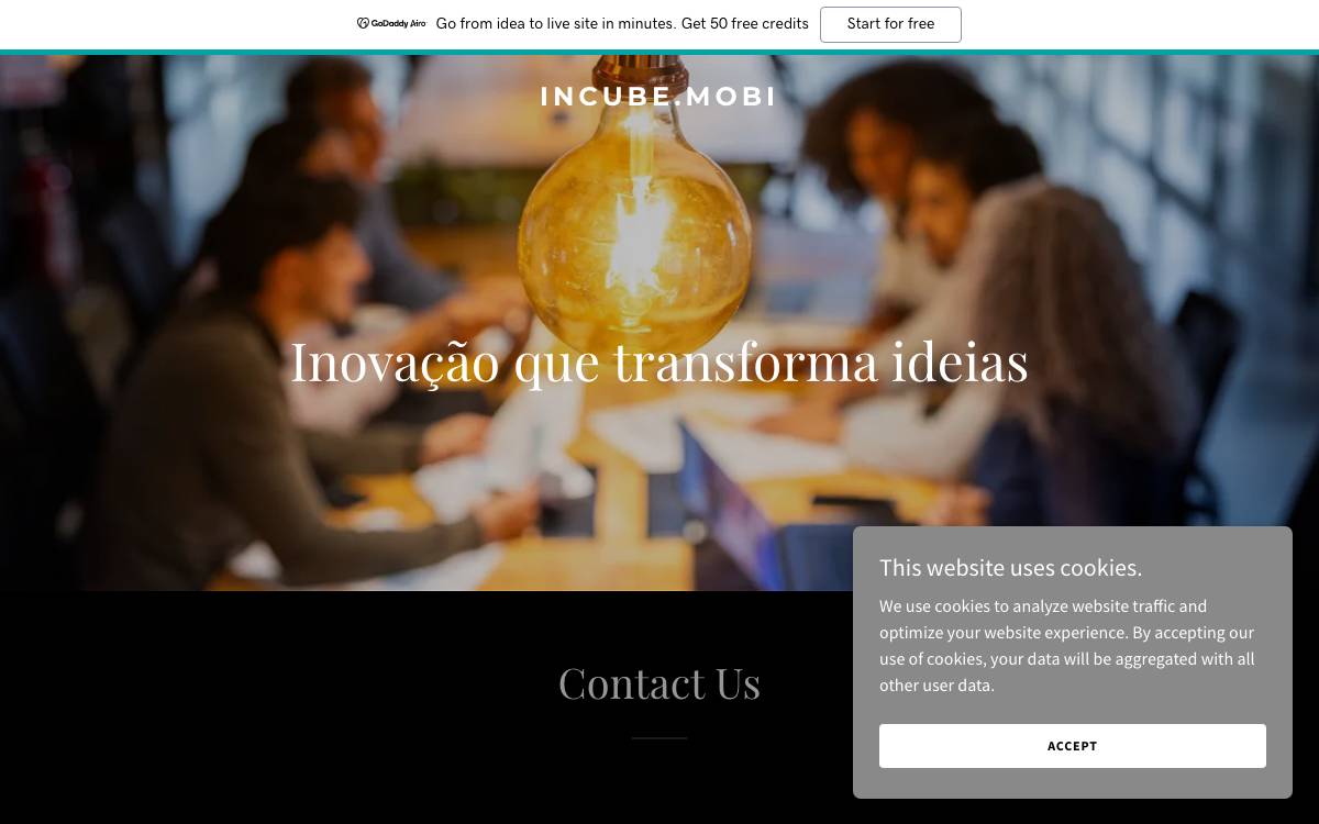incube.mobi website preview