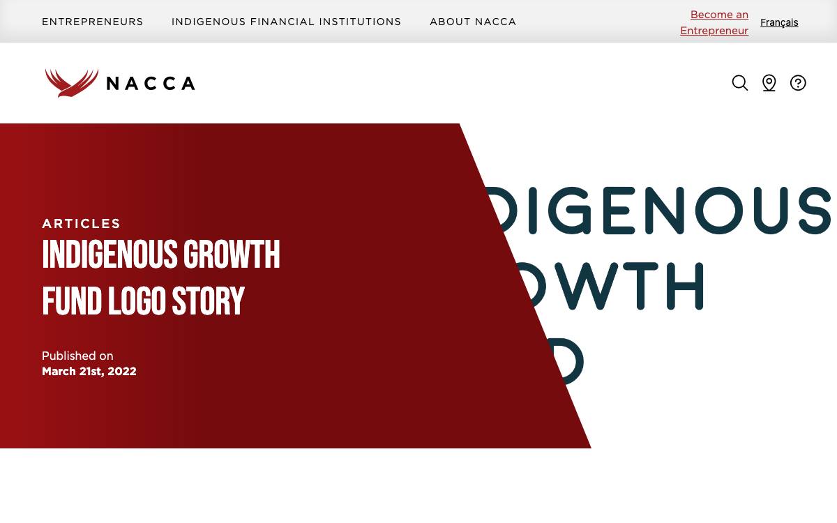 Indigenous Growth Fund website preview