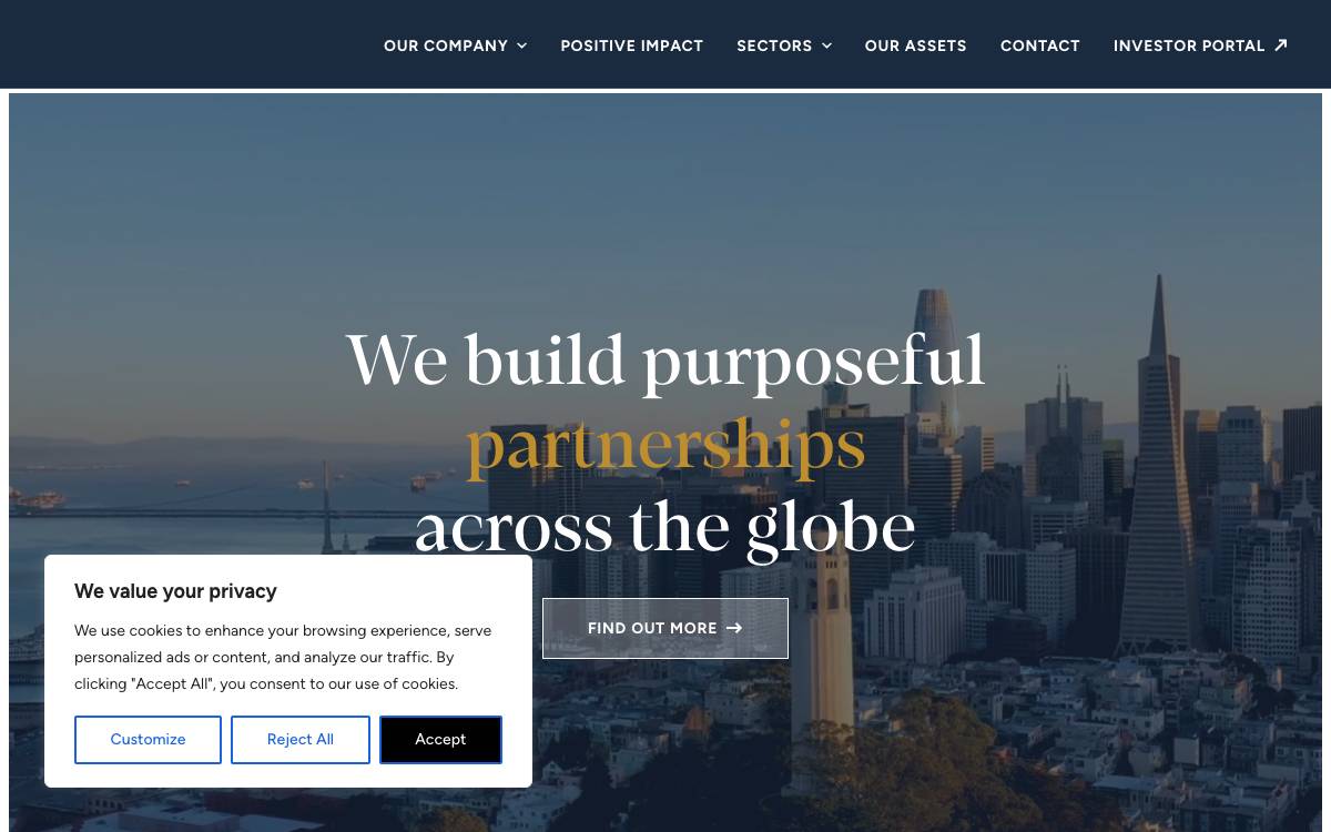 Industry Capital website preview