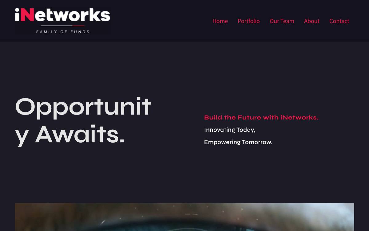 iNetworks website preview