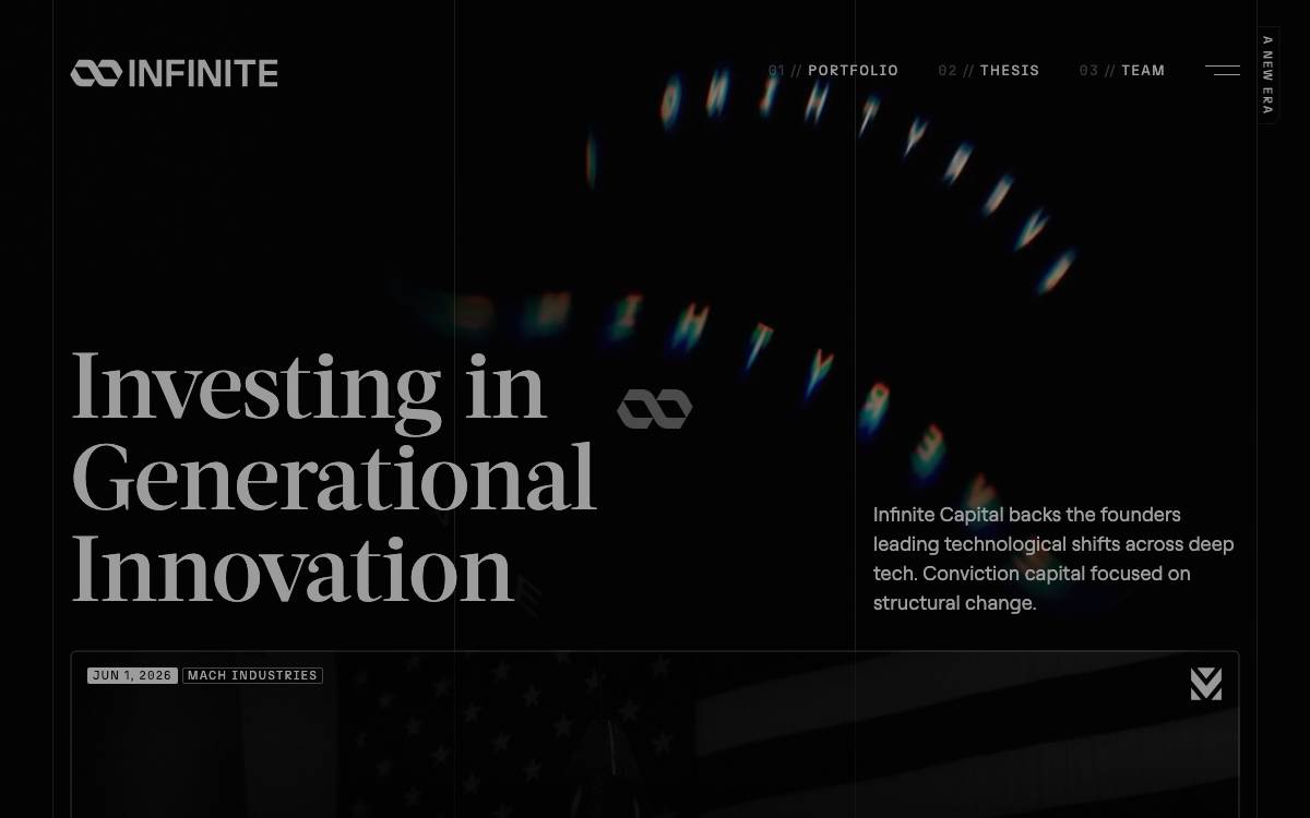 Infinite Capital website preview