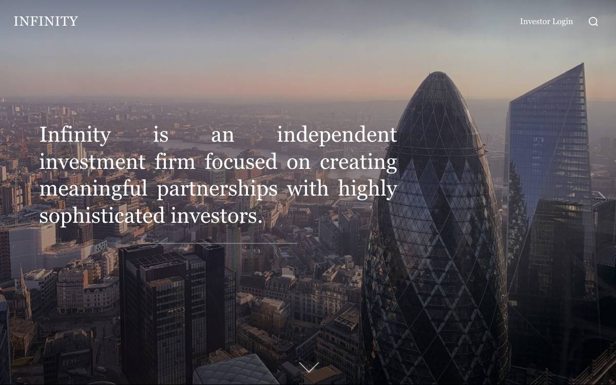 Infinity Partners website preview