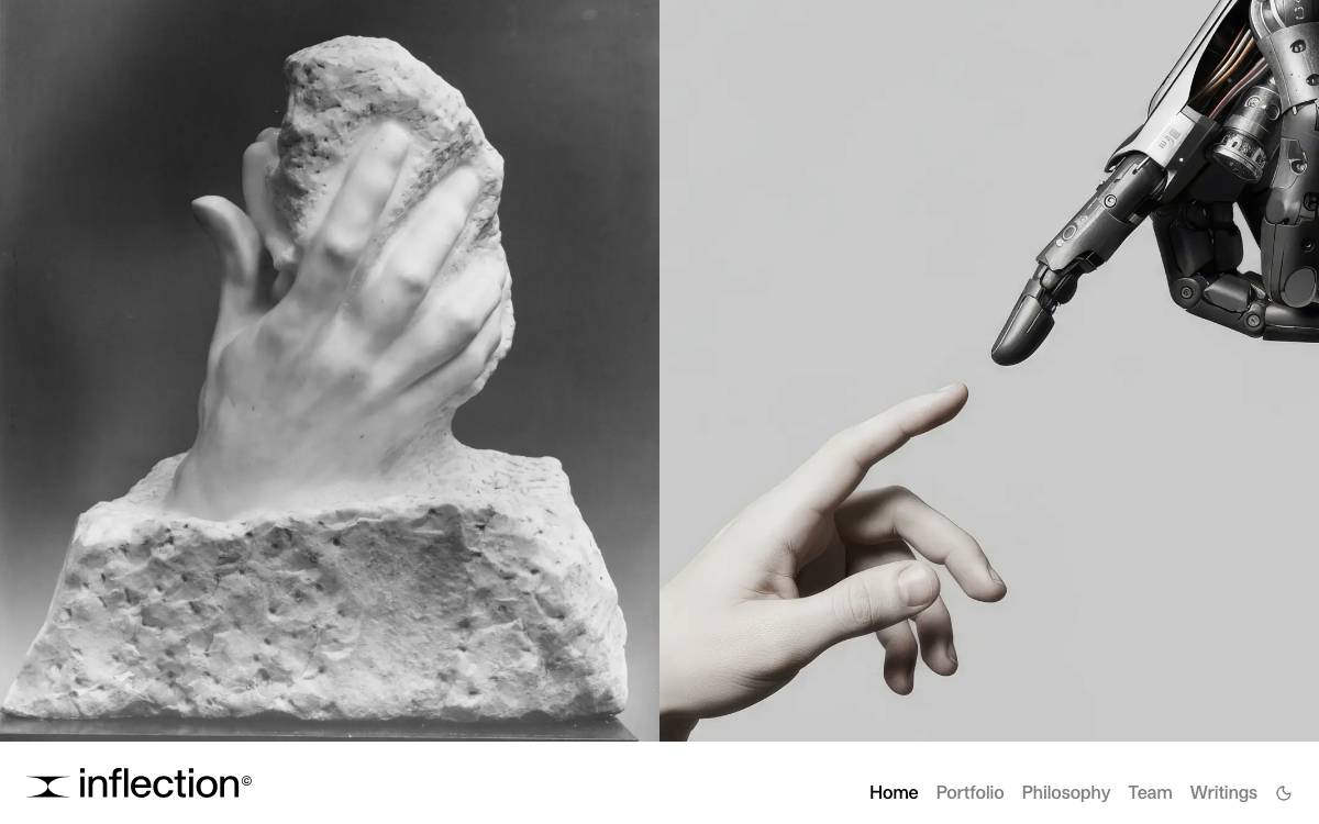 Inflection.xyz website preview