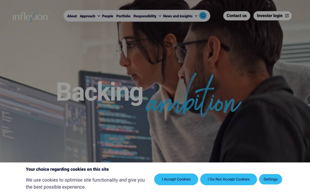Inflexion website preview
