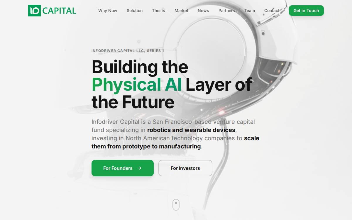 Infodriver Capital website preview