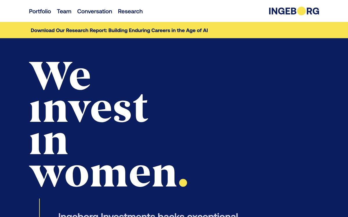 Ingeborg Investments website preview