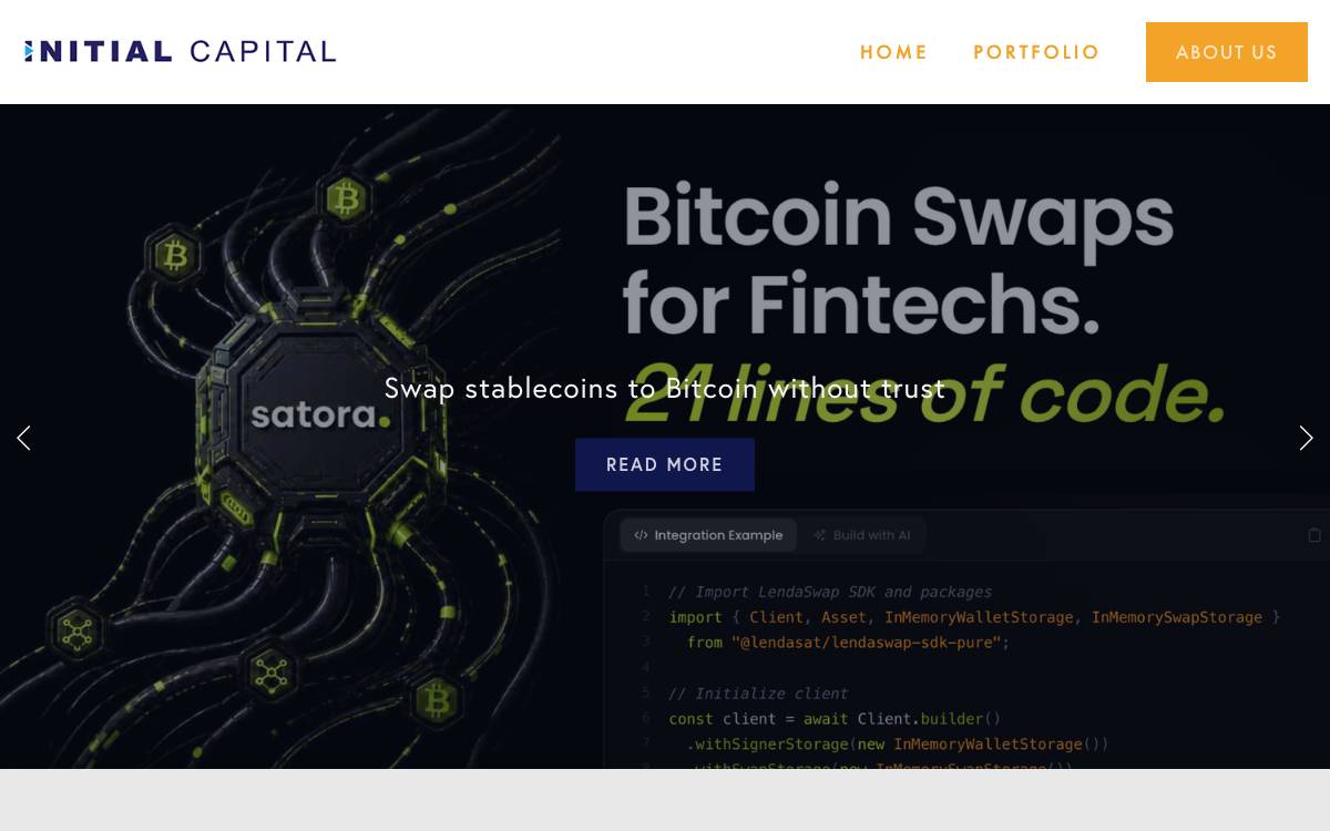 Initial Capital website preview