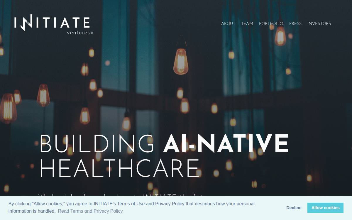 Initiate Venture Partners website preview