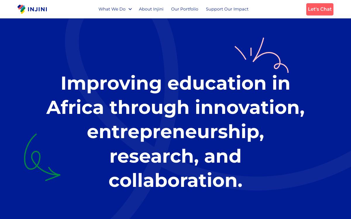 Injini website preview