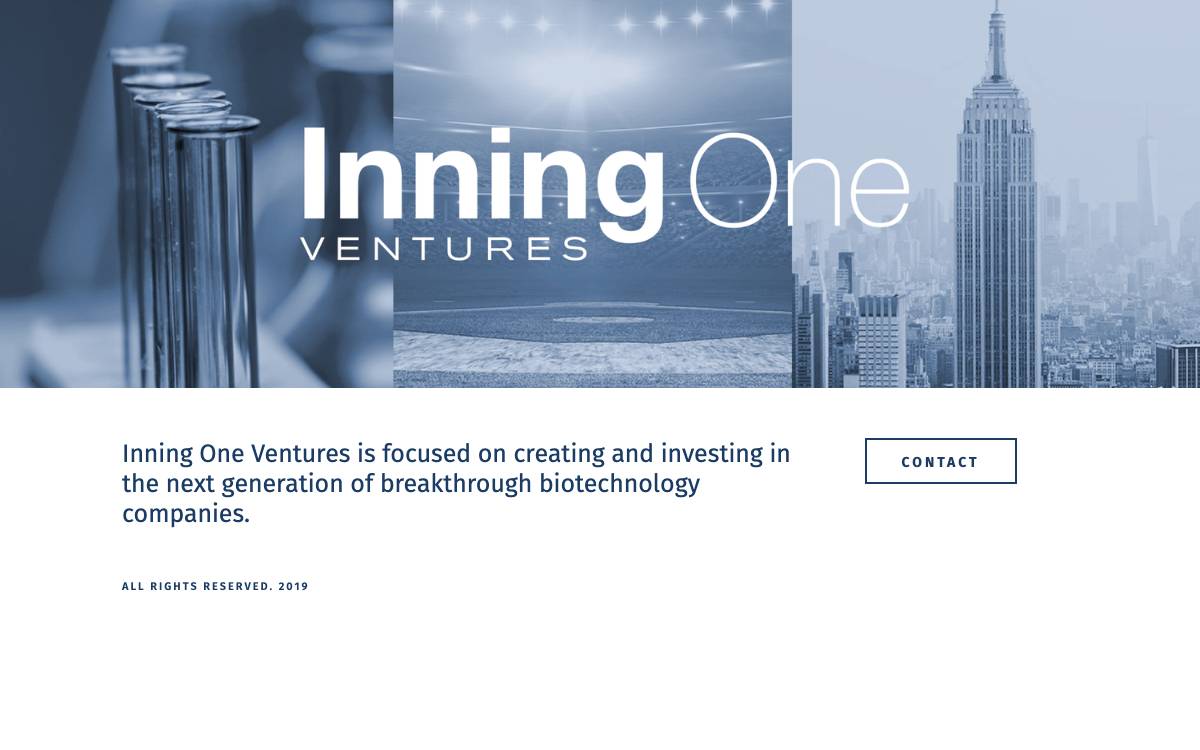 Inning One Ventures website preview