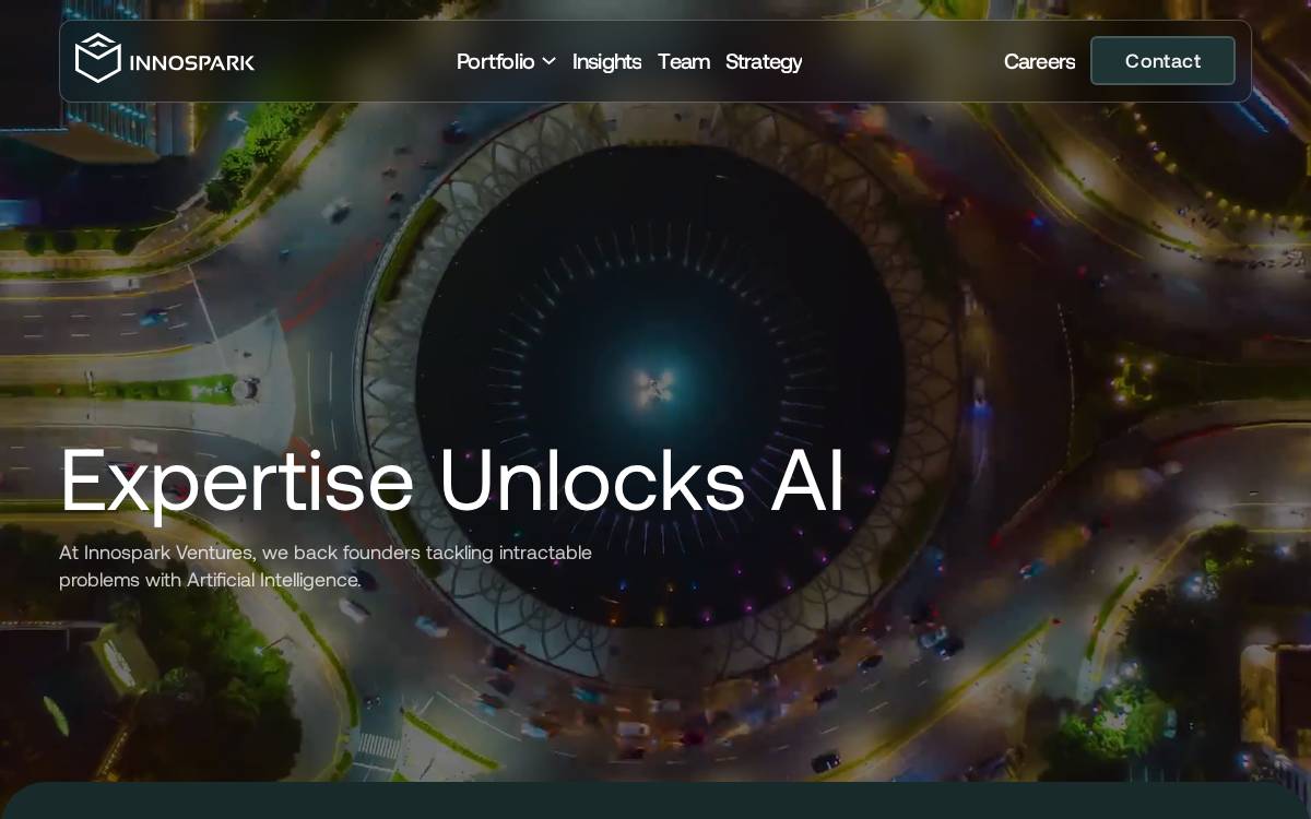 Innospark Ventures website preview