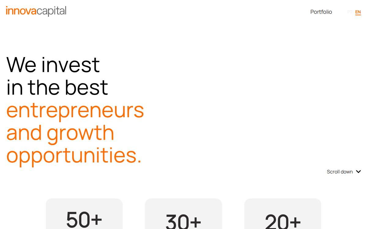 Innova Capital website preview