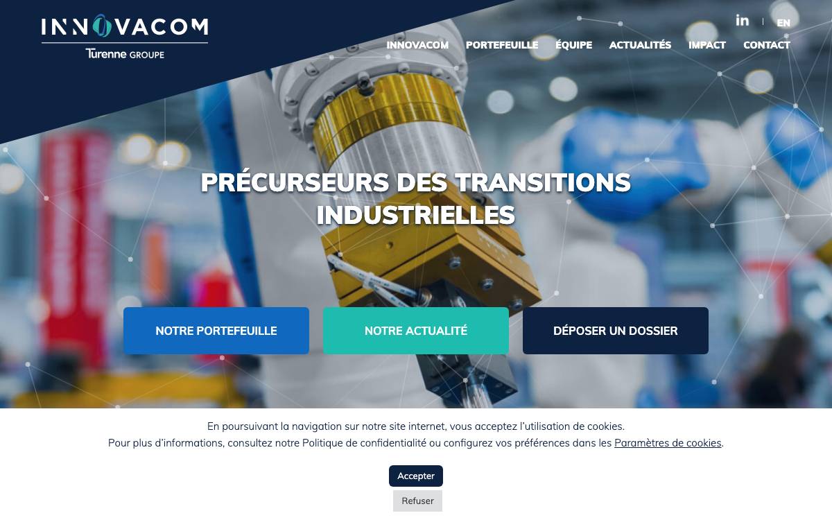 Innovacom website preview