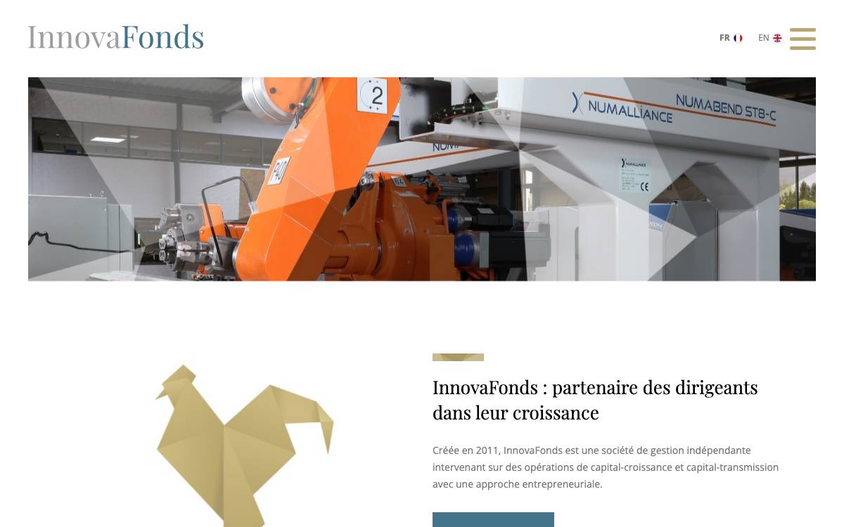 INNOVAFONDS website preview