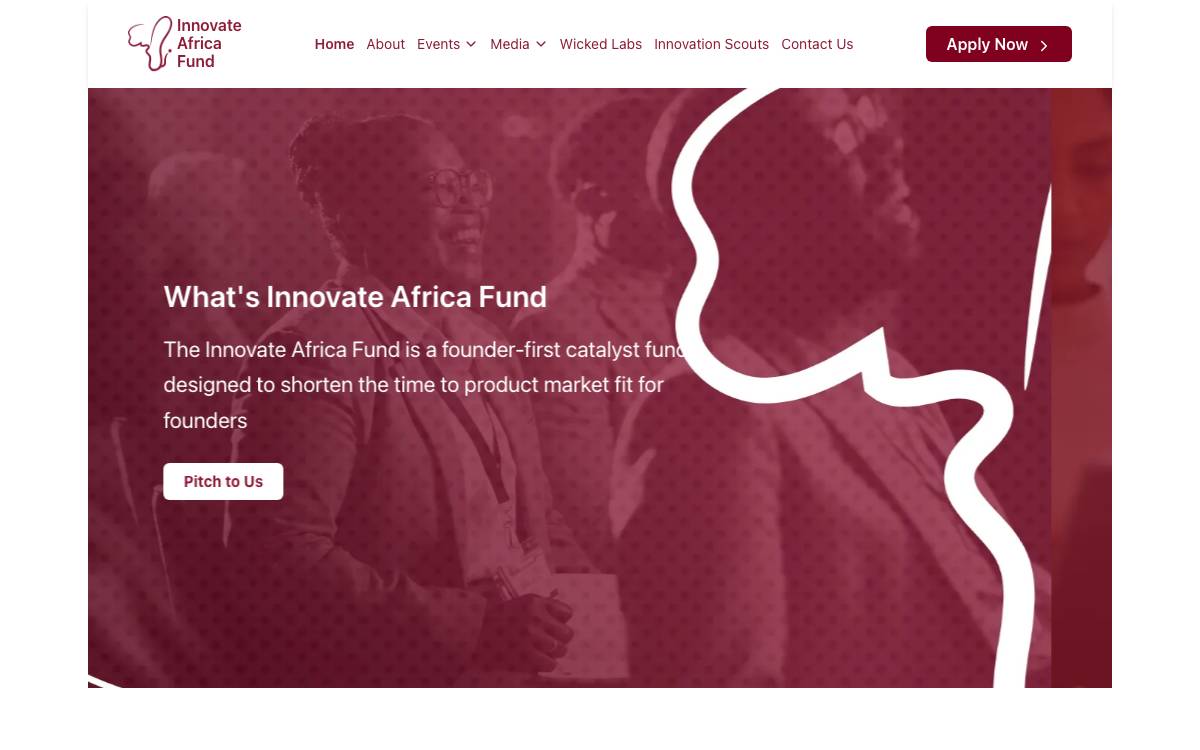 Innovate Africa Fund website preview