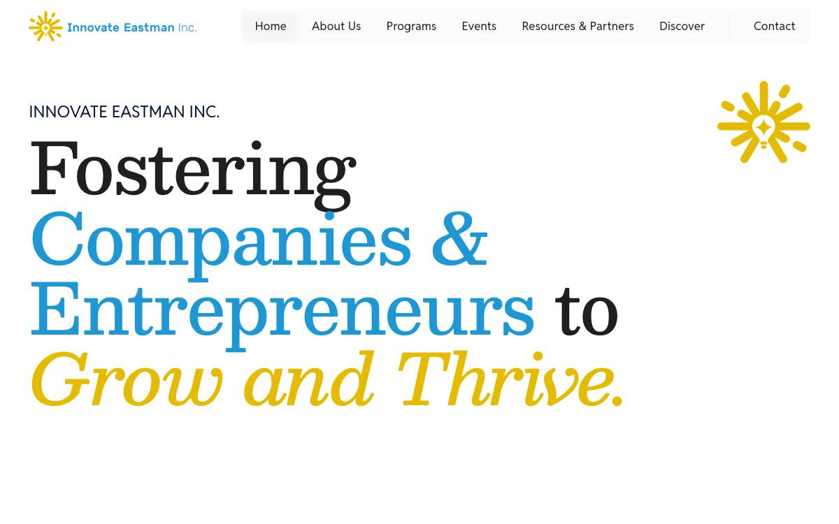 Innovate Eastman Inc. website preview