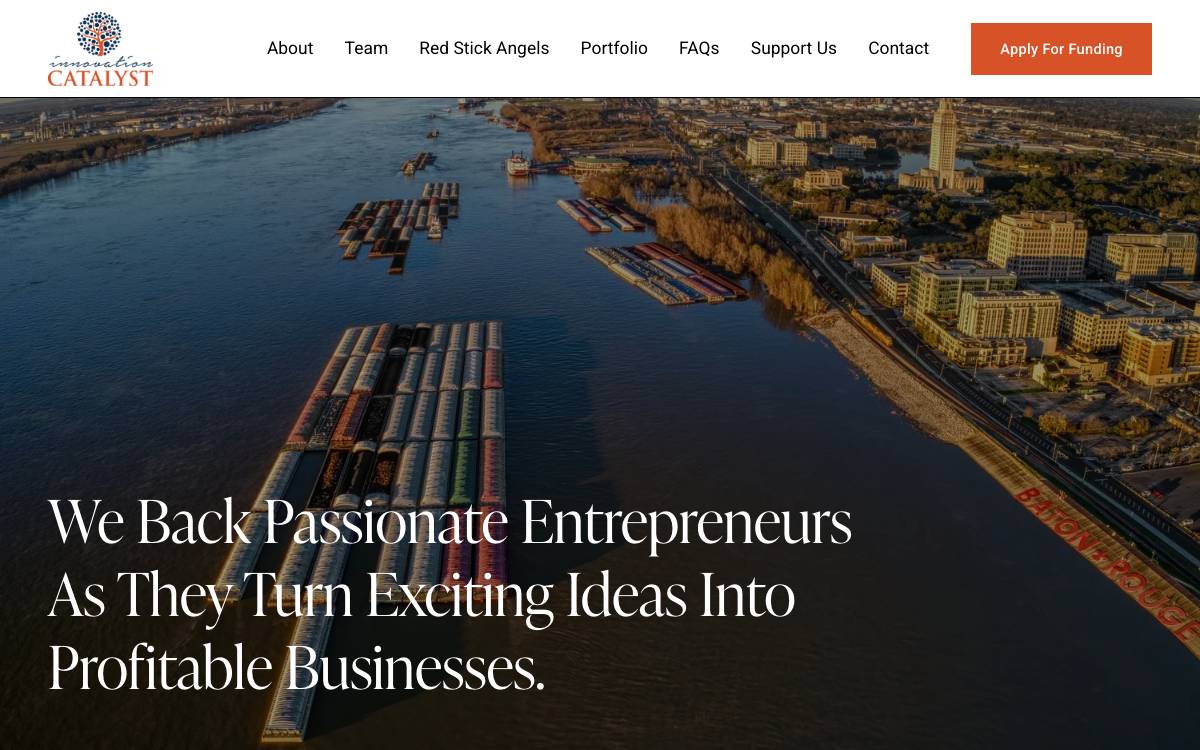Innovation Catalyst website preview