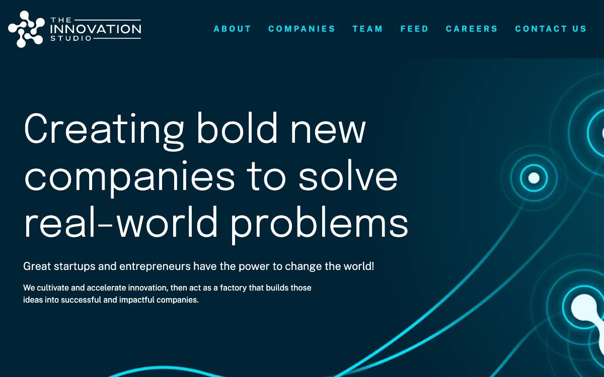 Innovation Studio website preview