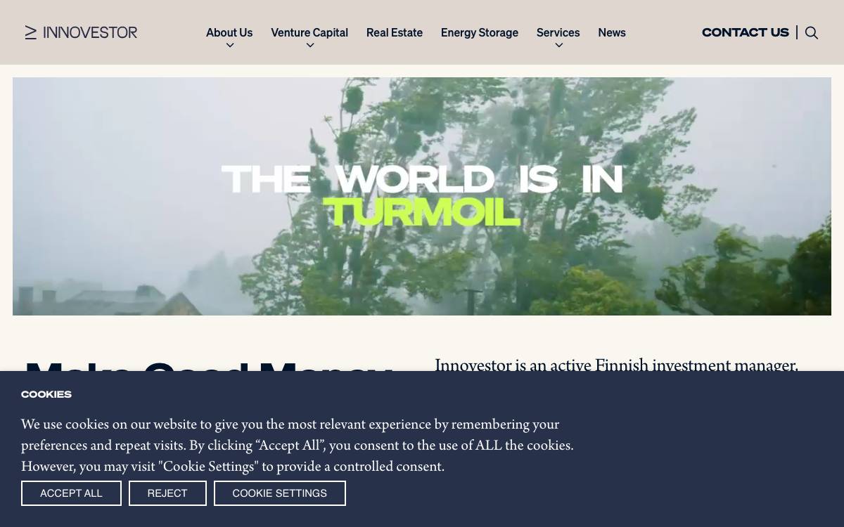 Innovestor Ventures website preview