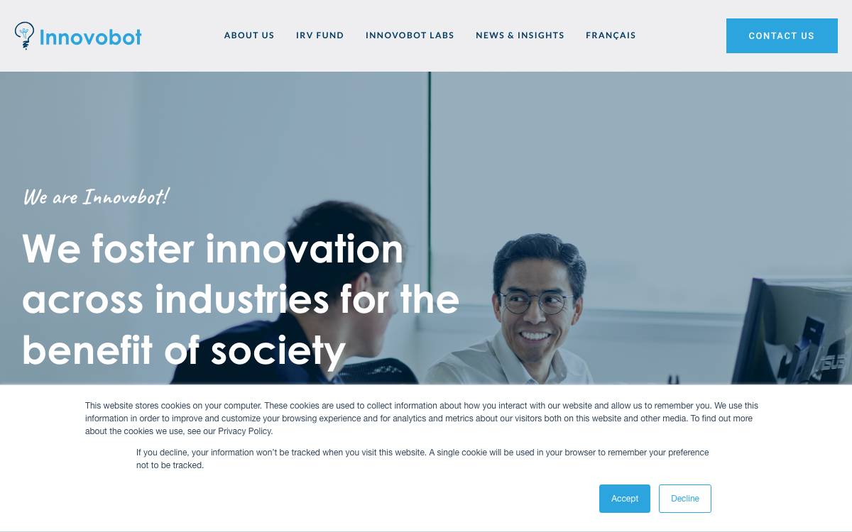 Innovobot website preview