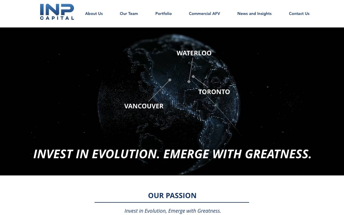 INP Capital website preview