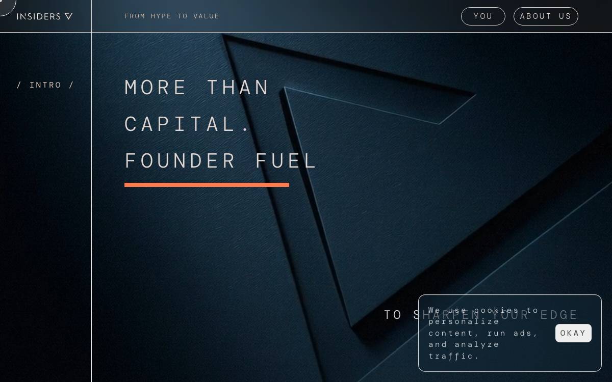 Insiders Ventures website preview