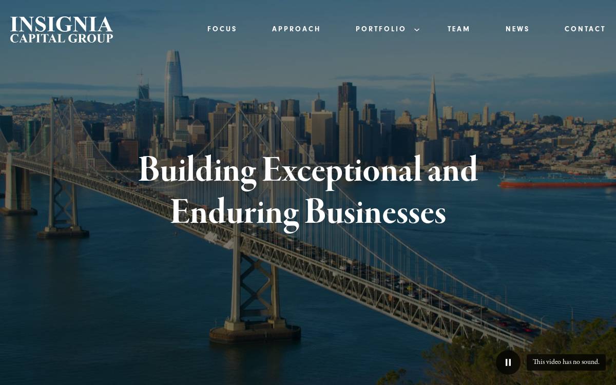 Insignia Capital Group website preview