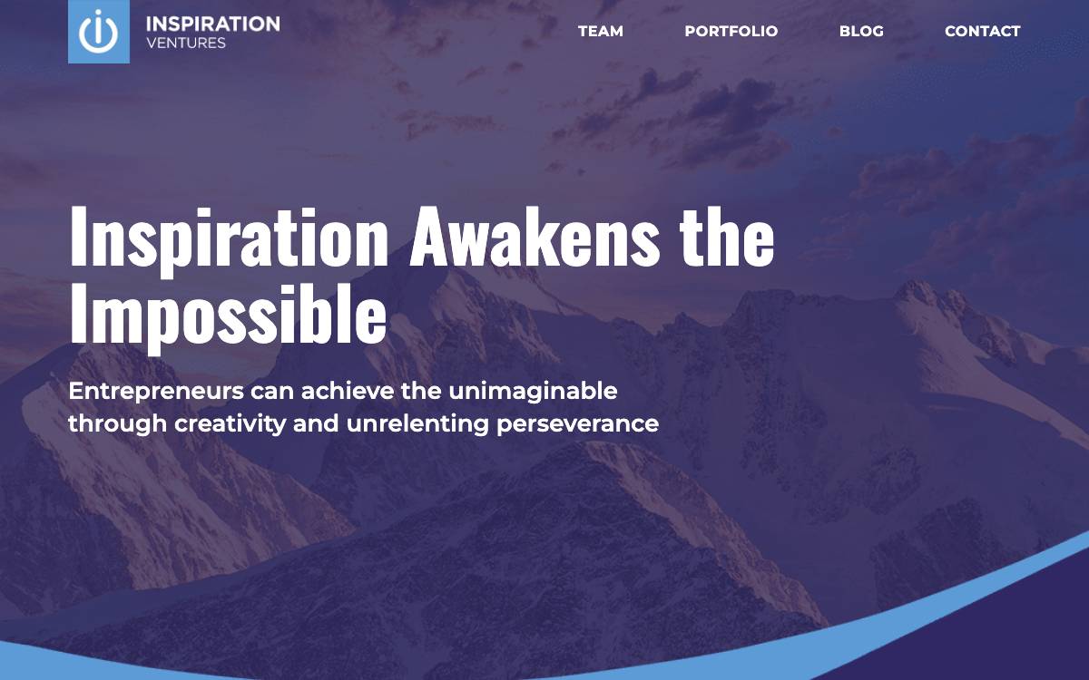 Inspiration Ventures website preview