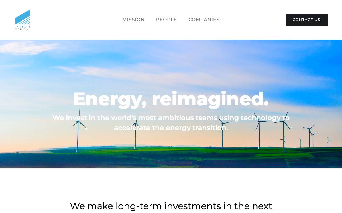 Intelis Capital website preview